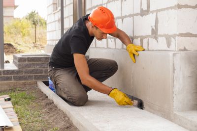 Sealant Application on Foundation Cracks